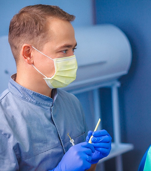 Young man pleased with his smile