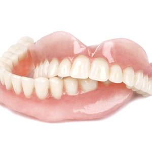 Upper and lower dentures