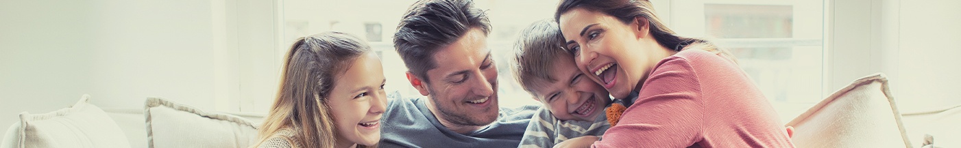 Smiling family