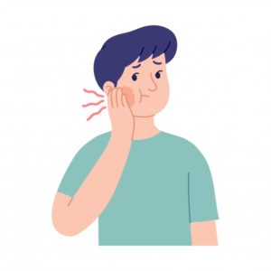man with bad toothache illustration