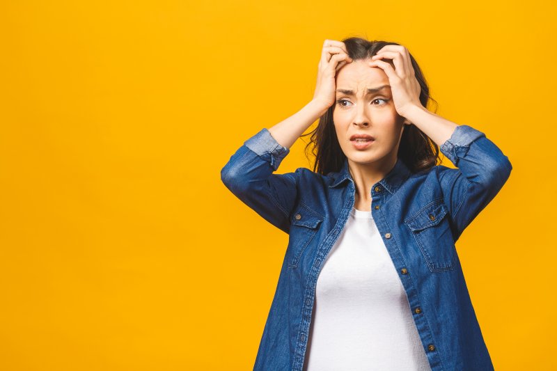 woman stressed in Lubbock